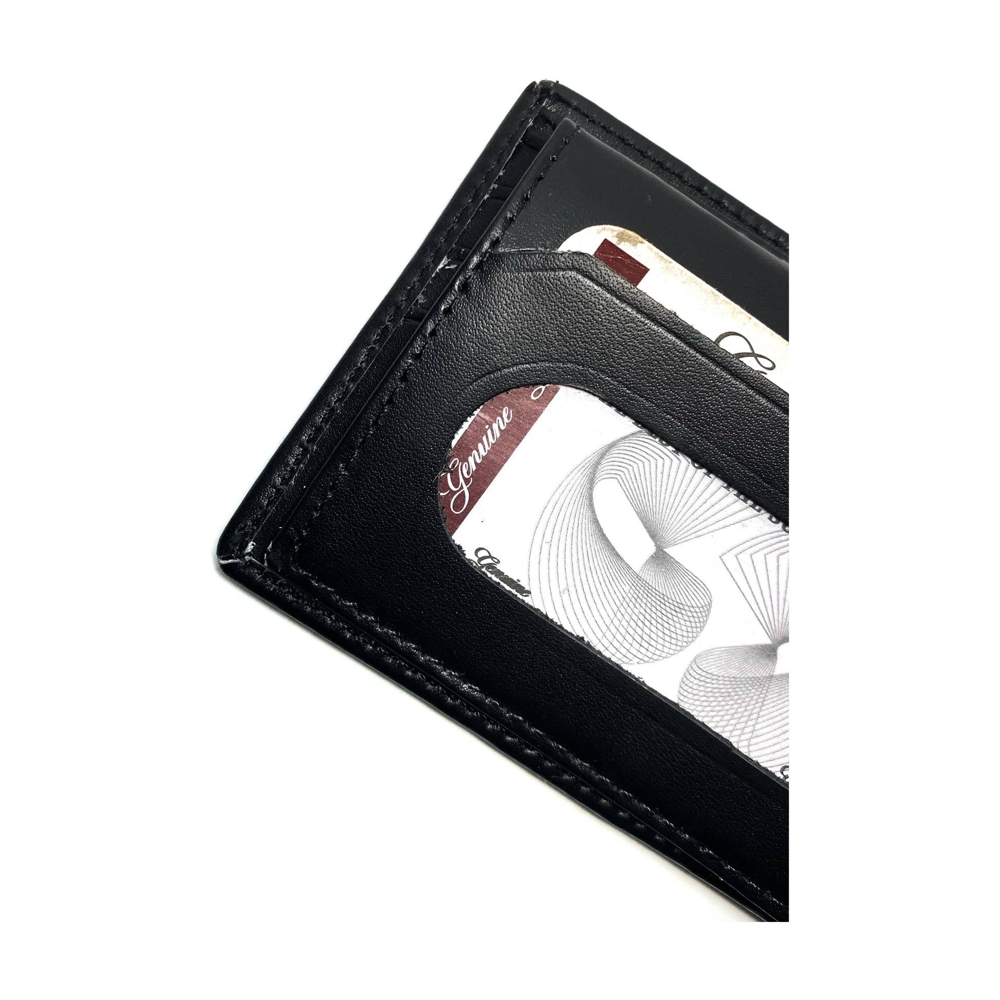 Premium Black Leather Wallet for Men – Slim, Stylish, and Durable | Cardswap - CARDSWAP