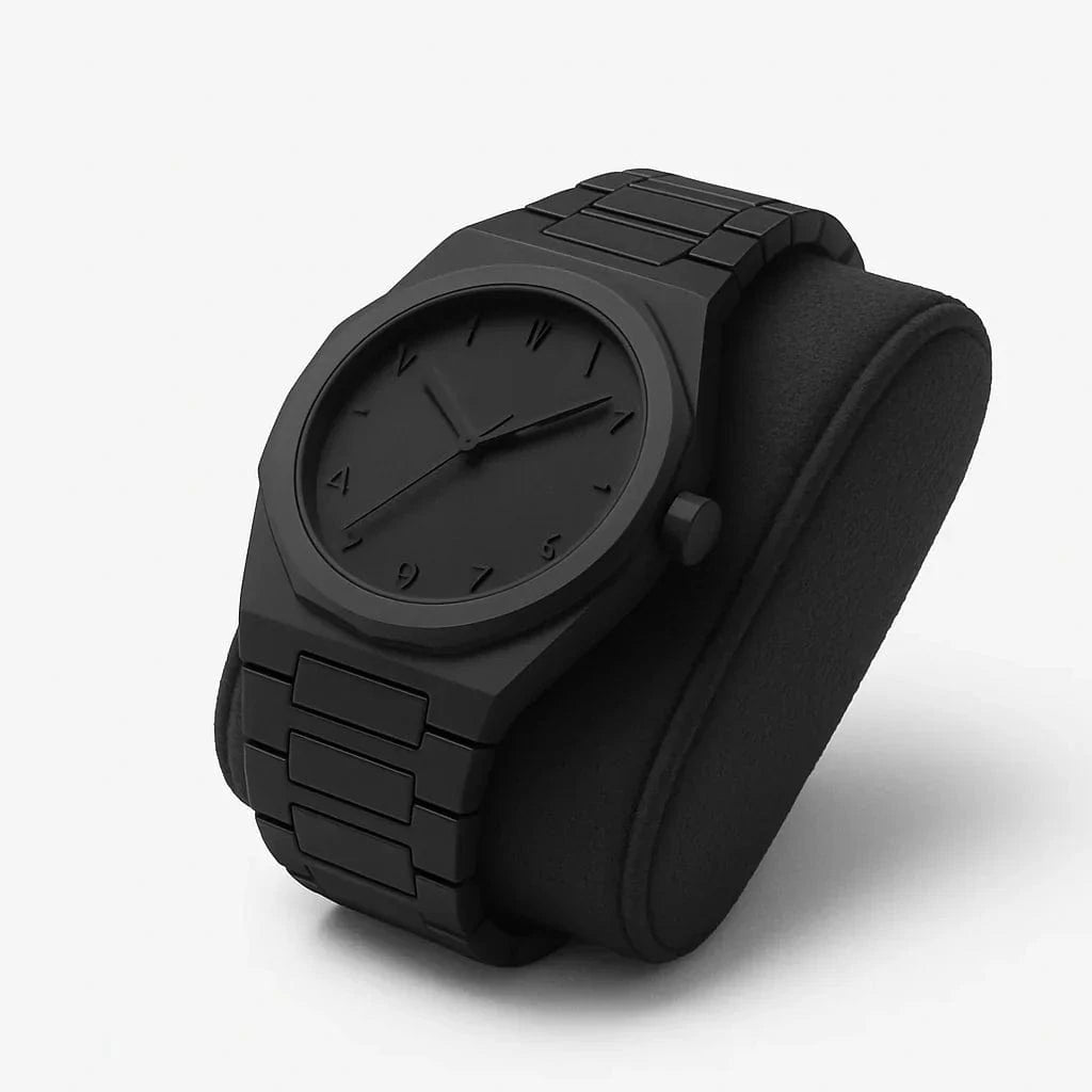 Arabic Aura Watch – Stylish Black Dial - CARDSWAP