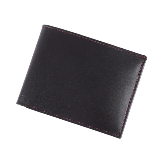 Premium Dark Brown Leather Wallet with ID Window – Sleek and Functional - CARDSWAP