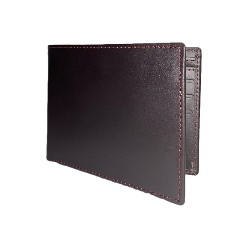 Premium Dark Brown Leather Wallet with ID Window – Sleek and Functional - CARDSWAP
