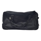 Black Rolling Duffel Bag With 5 Pockets For Office Work Exercise Gym Outdoor