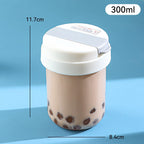 Small Travel Bottle Leak Proof Hero 300ml Straw Round Plastic Bottle Conquer Juice Water Milk Coffee Adventures Hassle Free