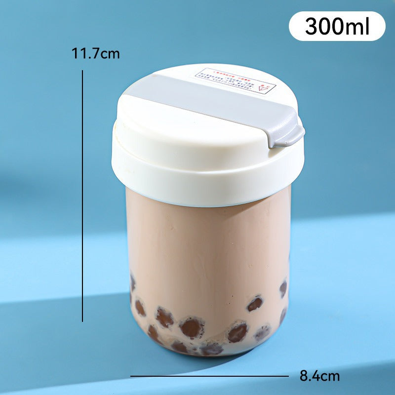 Small Travel Bottle Leak Proof Hero 300ml Straw Round Plastic Bottle Conquer Juice Water Milk Coffee Adventures Hassle Free