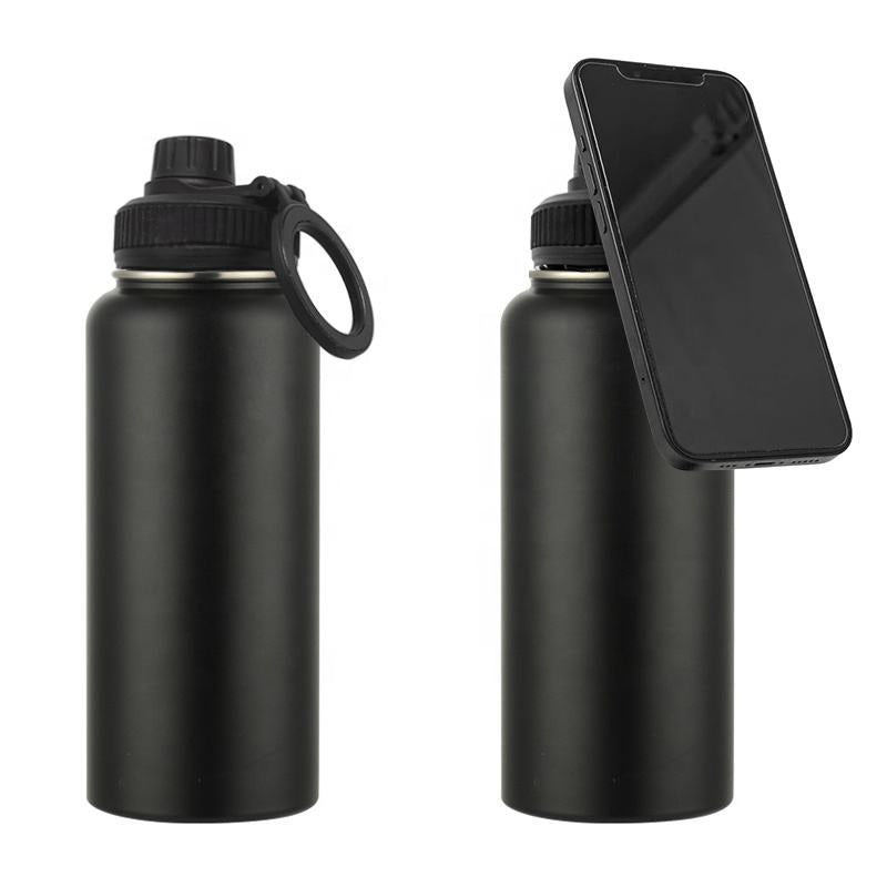 1000ml Stainless Steel Gym & Sports Bottle for Men and Women Compatible Water Bottle with Magnetic Phone Holder