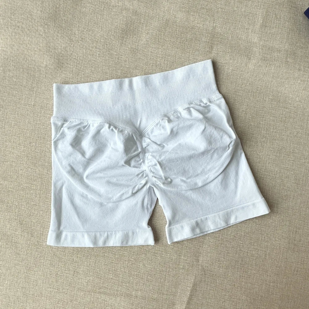 Impact Shorts 4.5" Women Yoga Shorts Seamless Low Waist Scrunch Bum Gym Leggings Workout Stretch Fitness Sports Shorts