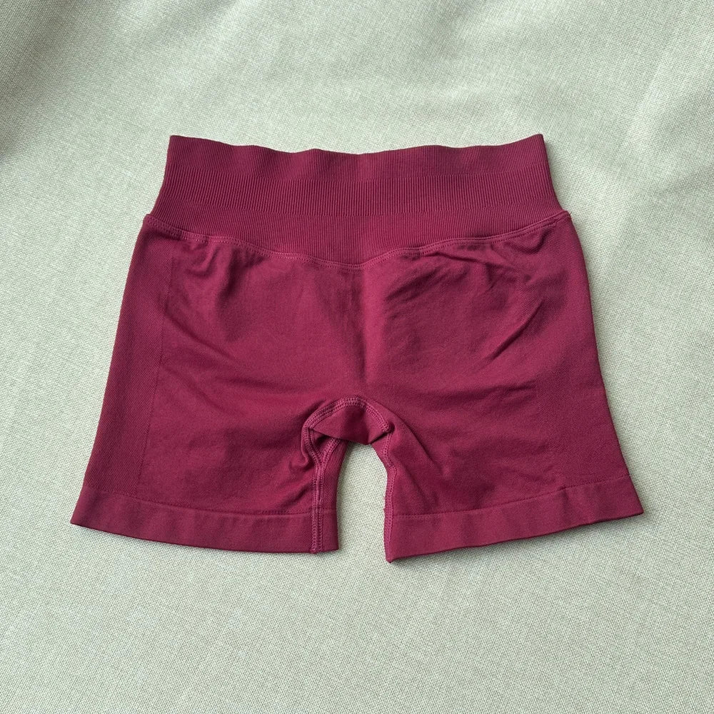 Impact Shorts 4.5" Women Yoga Shorts Seamless Low Waist Scrunch Bum Gym Leggings Workout Stretch Fitness Sports Shorts