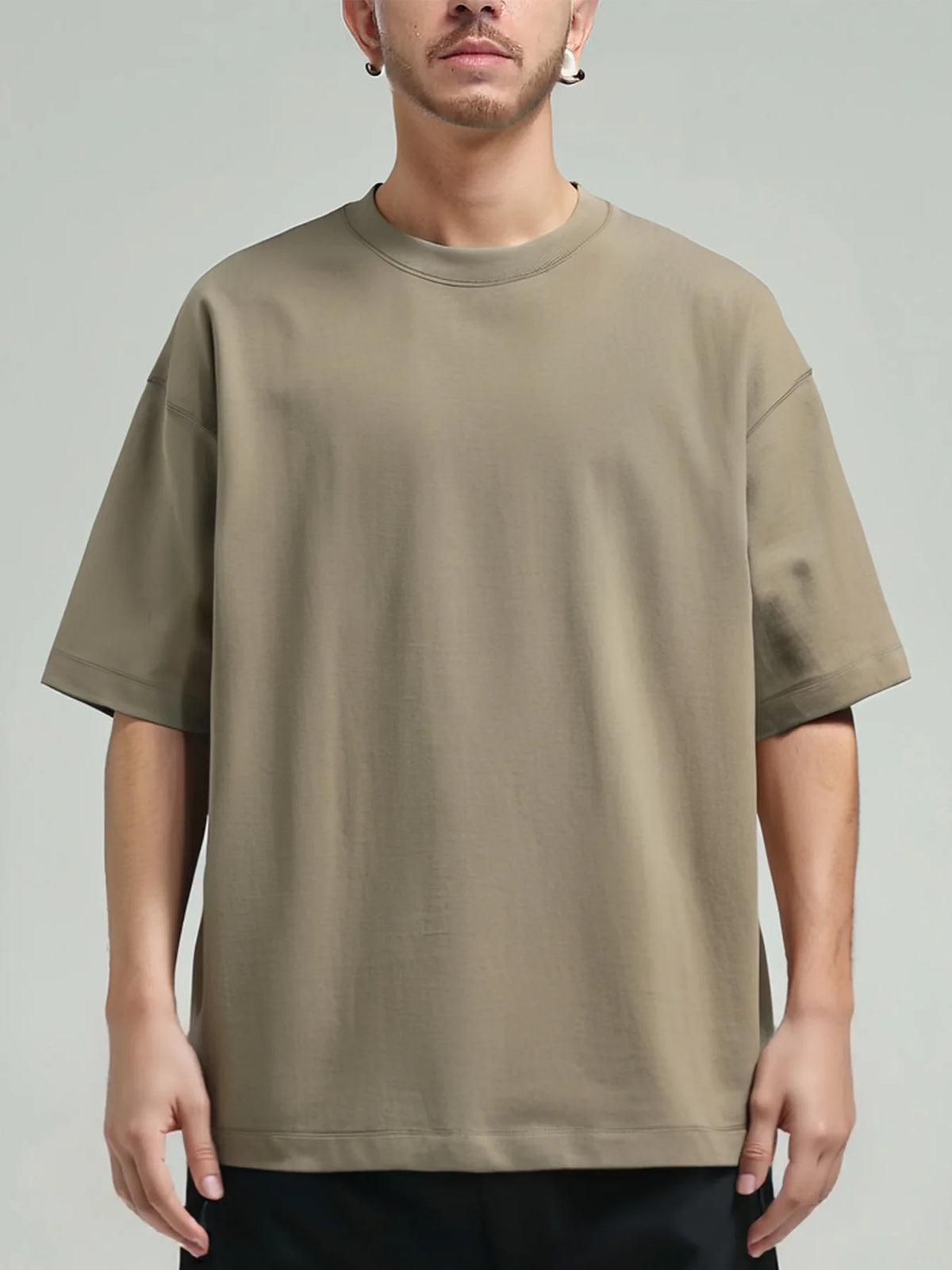 Heavy Cotton Oversized Loose Men T-shirt
