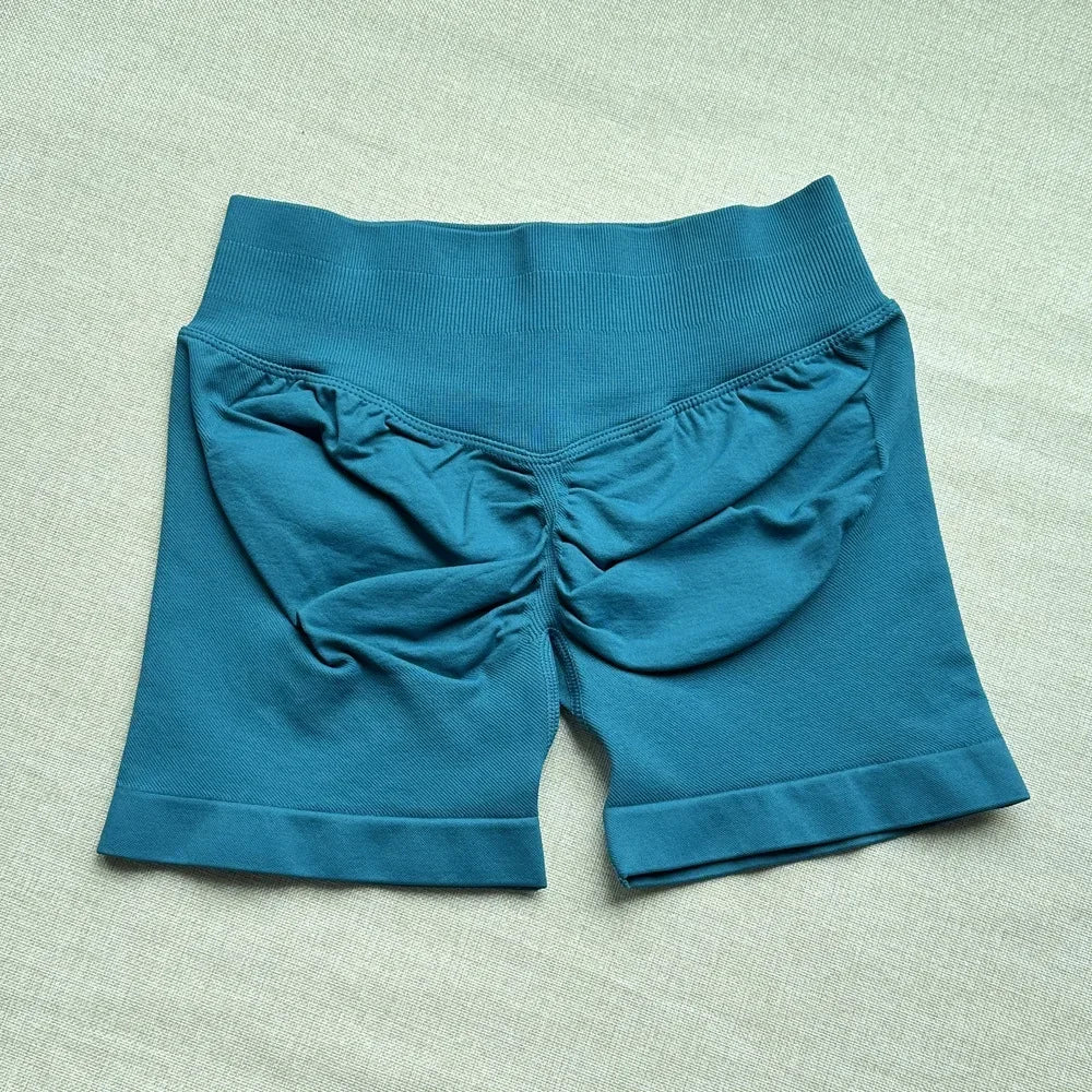 Impact Shorts 4.5" Women Yoga Shorts Seamless Low Waist Scrunch Bum Gym Leggings Workout Stretch Fitness Sports Shorts