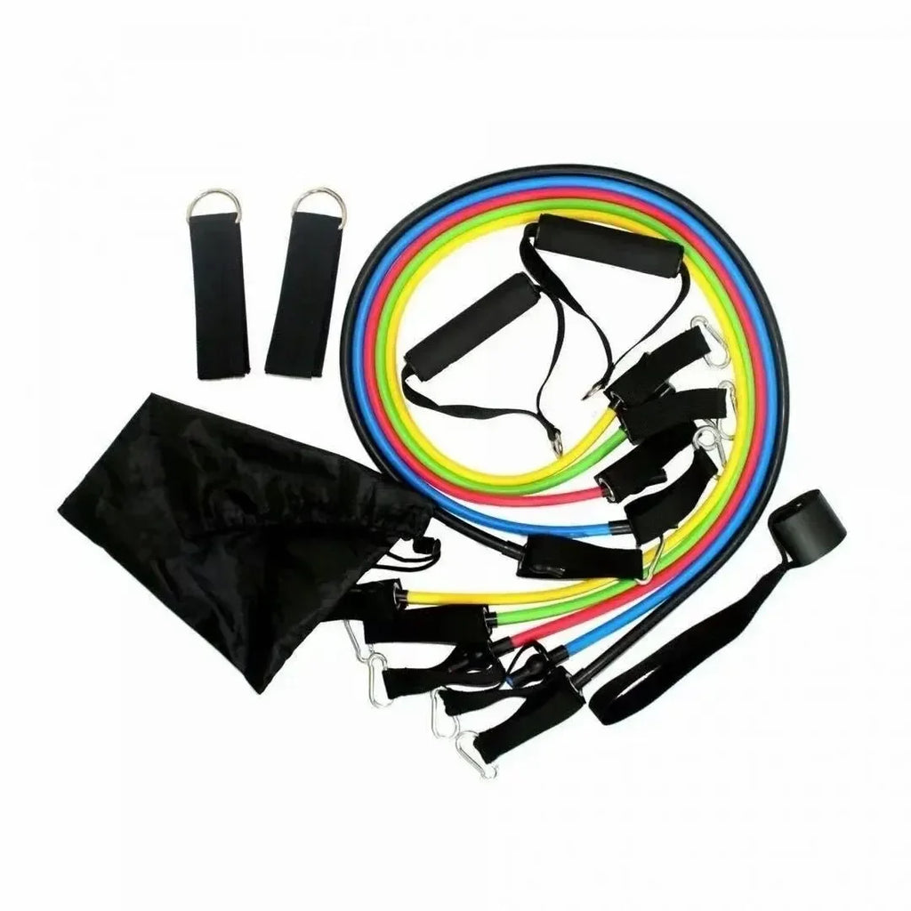 11 Piece Set Of Fitness Tension Rope