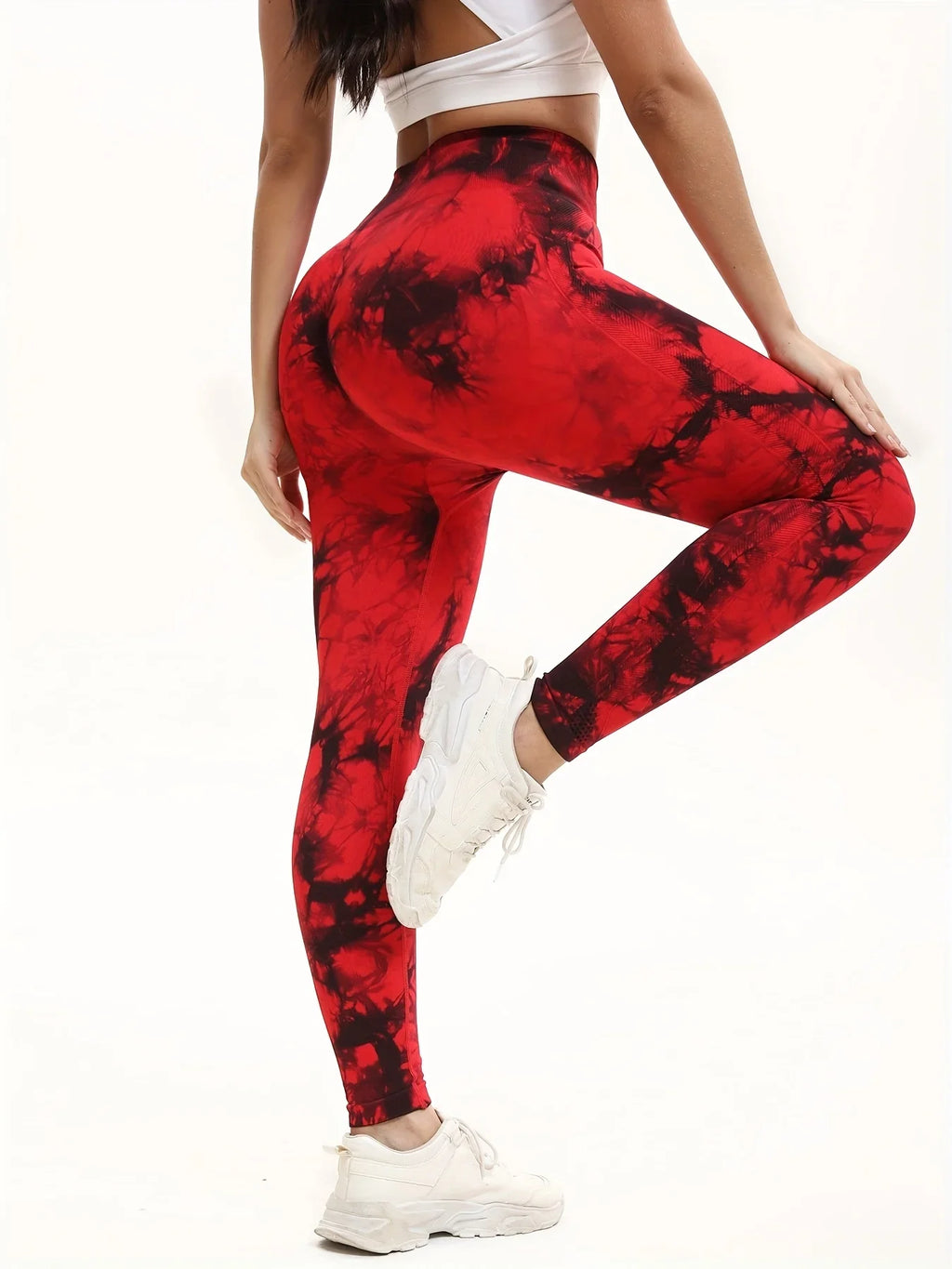 Easy 2 Pieces Tie-Dye High Waisted