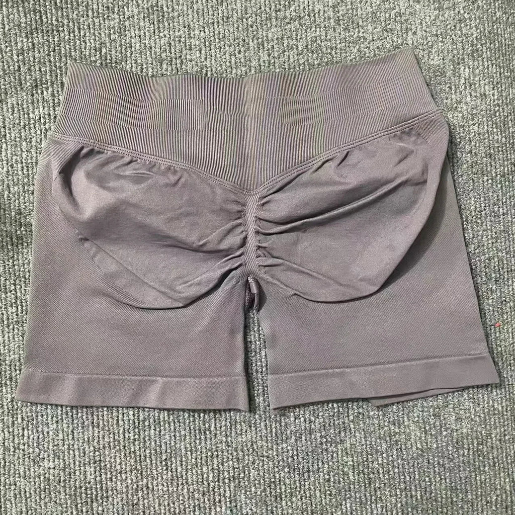 Impact Shorts 4.5" Women Yoga Shorts Seamless Low Waist Scrunch Bum Gym Leggings Workout Stretch Fitness Sports Shorts
