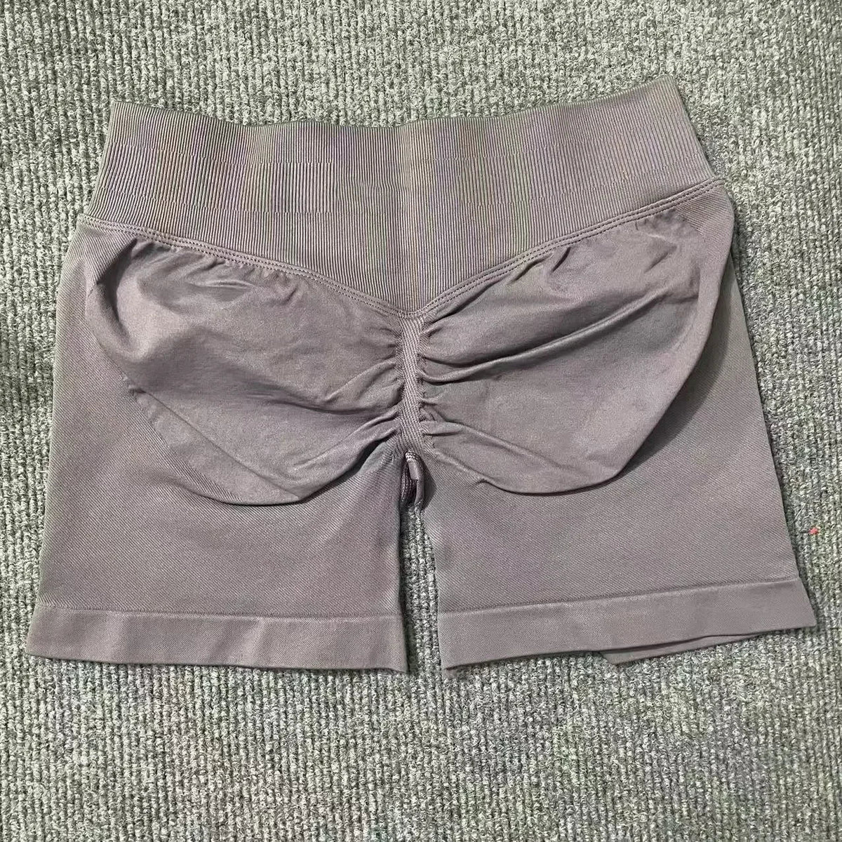 Impact Shorts 4.5" Women Yoga Shorts Seamless Low Waist Scrunch Bum Gym Leggings Workout Stretch Fitness Sports Shorts