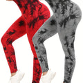 Easy 2 Pieces Tie-Dye High Waisted