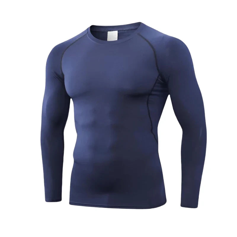 EASYFIT Seamless Legacy Compression Shirt Male Rashgard Fitness Long Sleeves Running Clothes Homme T Shirt Football Jersey Sportswear Dry Fit