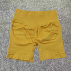 Impact Shorts 4.5" Women Yoga Shorts Seamless Low Waist Scrunch Bum Gym Leggings Workout Stretch Fitness Sports Shorts