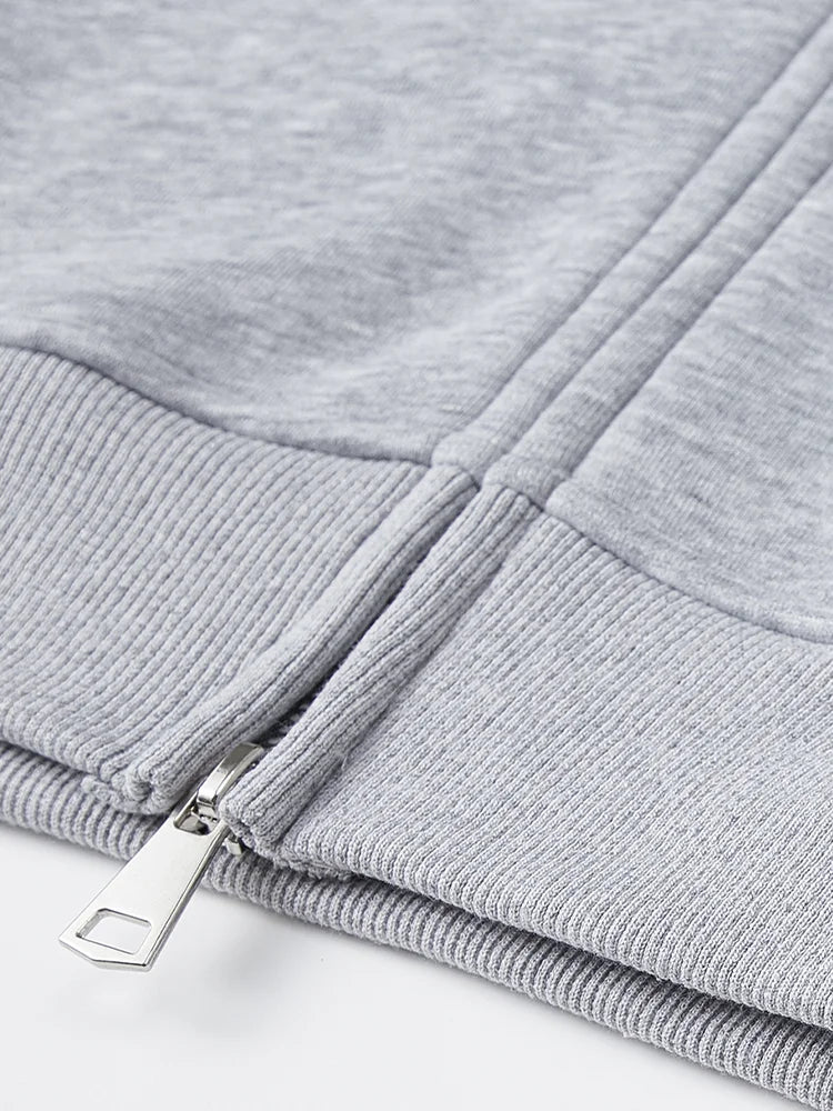 Double Zip - Up Unisex Hooded Sweatshirt
