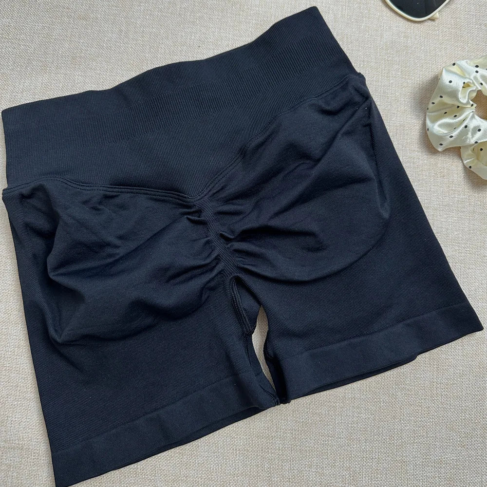 Impact Shorts 4.5" Women Yoga Shorts Seamless Low Waist Scrunch Bum Gym Leggings Workout Stretch Fitness Sports Shorts