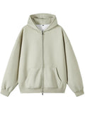 Double Zip - Up Unisex Hooded Sweatshirt