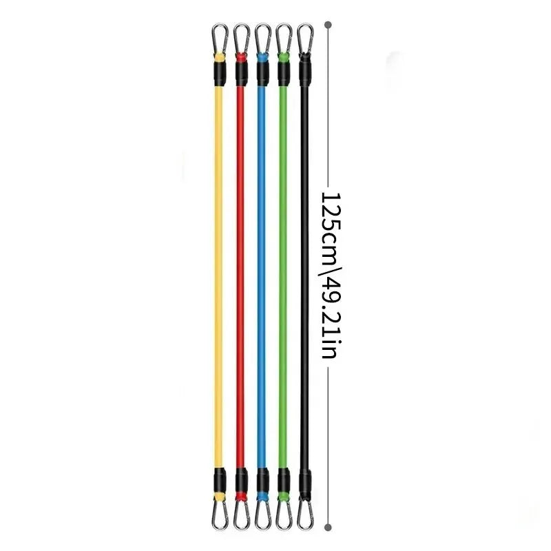 11 Piece Set Of Fitness Tension Rope
