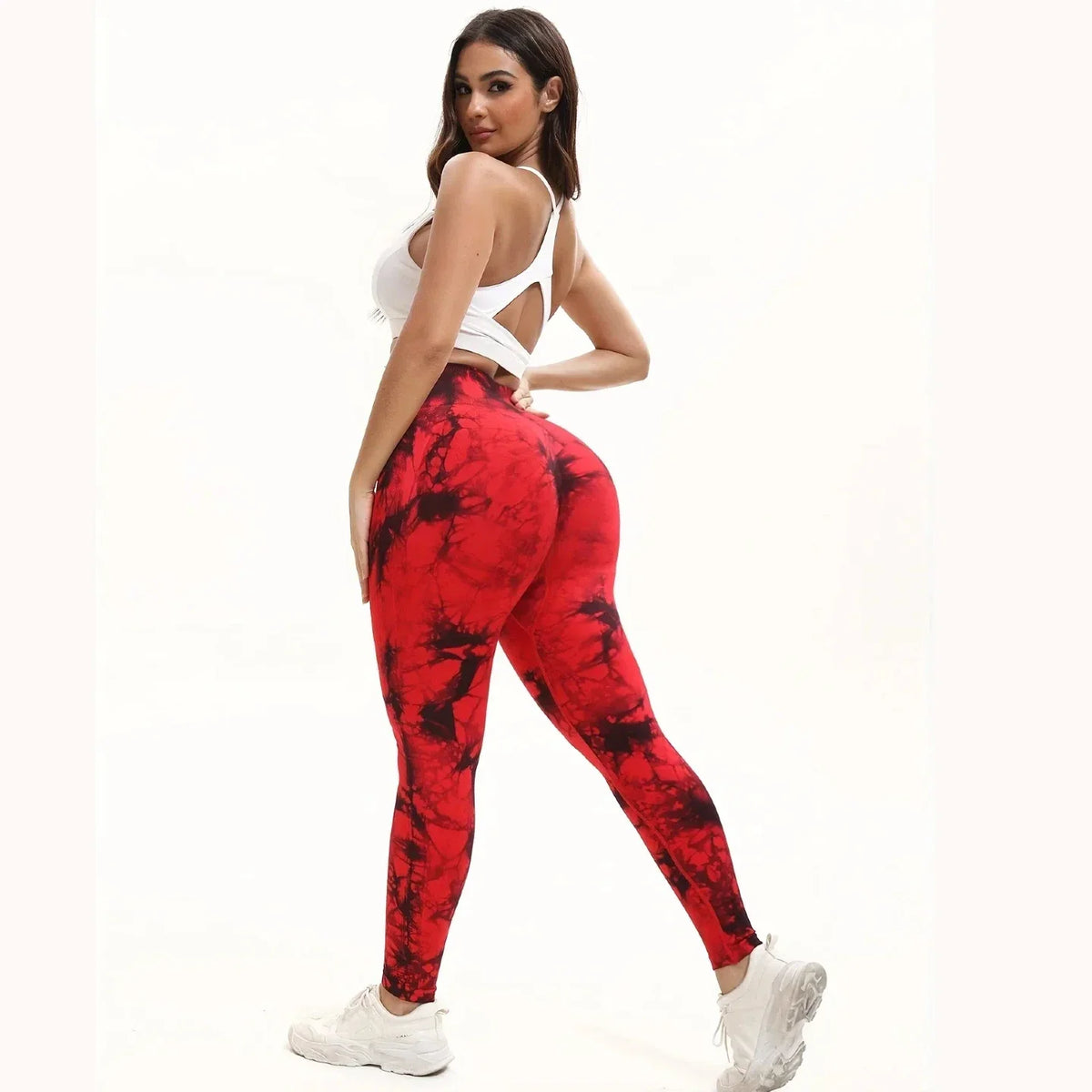Easy 2 Pieces Tie-Dye High Waisted
