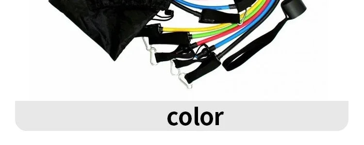 11 Piece Set Of Fitness Tension Rope
