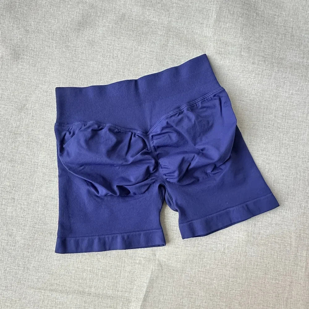 Impact Shorts 4.5" Women Yoga Shorts Seamless Low Waist Scrunch Bum Gym Leggings Workout Stretch Fitness Sports Shorts