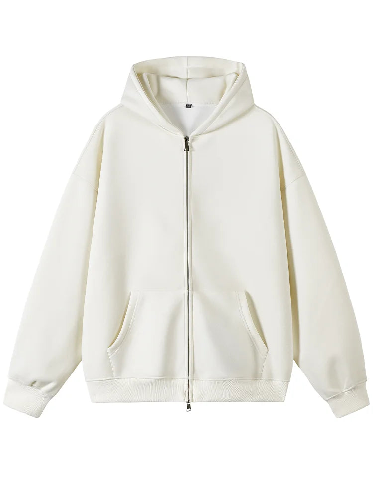 Double Zip - Up Unisex Hooded Sweatshirt
