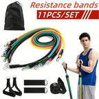 11 Piece Set Of Fitness Tension Rope