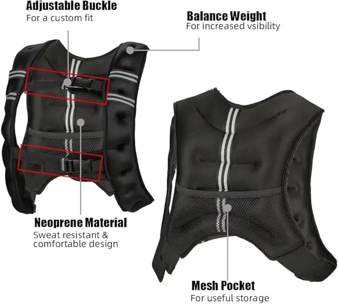 Easy Weighted Vest 12 -30 Lbs