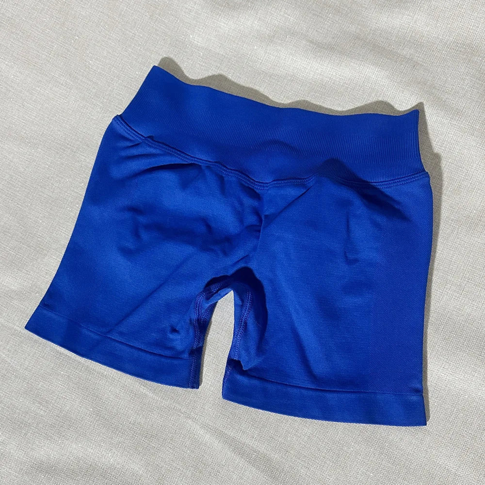 Impact Shorts 4.5" Women Yoga Shorts Seamless Low Waist Scrunch Bum Gym Leggings Workout Stretch Fitness Sports Shorts