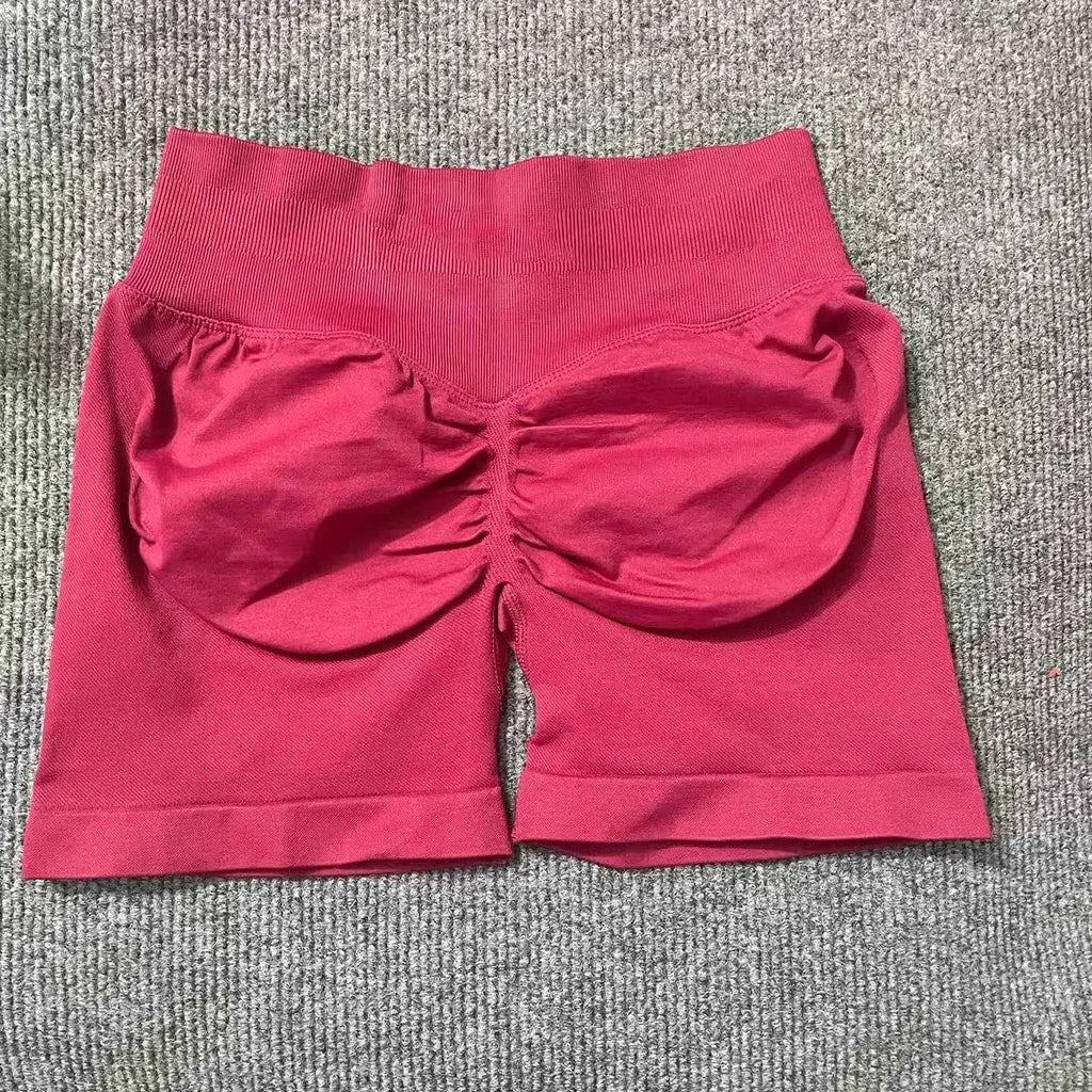 Impact Shorts 4.5" Women Yoga Shorts Seamless Low Waist Scrunch Bum Gym Leggings Workout Stretch Fitness Sports Shorts