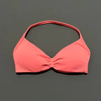 EASYFIT Strappy Bra Gym Top Women High Support Thin Strap Halter Sports Seamless Bras Scrunch Push-up Workout Yoga Tank Tops