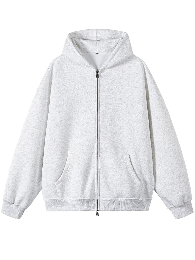 Double Zip - Up Unisex Hooded Sweatshirt