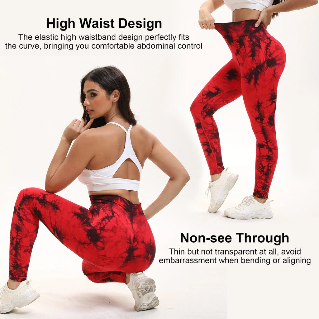 Easy 2 Pieces Tie-Dye High Waisted