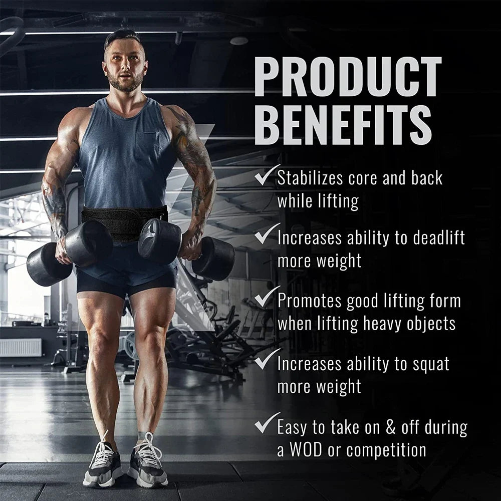 Weight Lifting Belts for Men and Women - Weight Lifting Core & Lower Back Support Workout Waist Belt for Weightlifting, Fitness