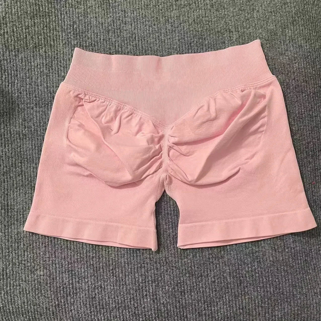 Impact Shorts 4.5" Women Yoga Shorts Seamless Low Waist Scrunch Bum Gym Leggings Workout Stretch Fitness Sports Shorts