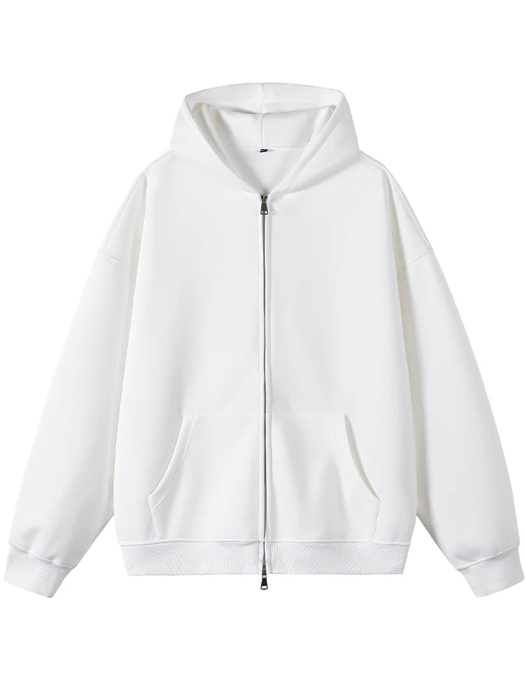 Double Zip - Up Unisex Hooded Sweatshirt