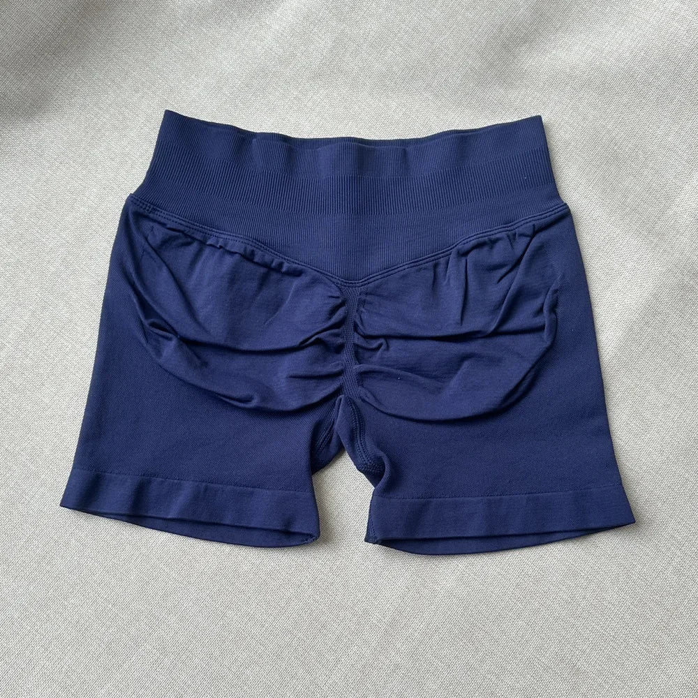 Impact Shorts 4.5" Women Yoga Shorts Seamless Low Waist Scrunch Bum Gym Leggings Workout Stretch Fitness Sports Shorts