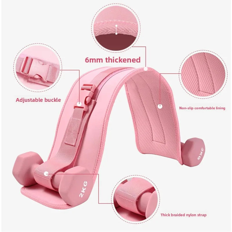 Multifunctional Hip Thrust Belt Pad for Dumbbells Plates Comfortable Scratch Free