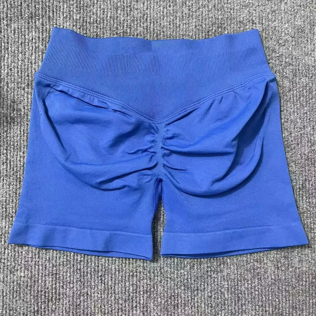 Impact Shorts 4.5" Women Yoga Shorts Seamless Low Waist Scrunch Bum Gym Leggings Workout Stretch Fitness Sports Shorts