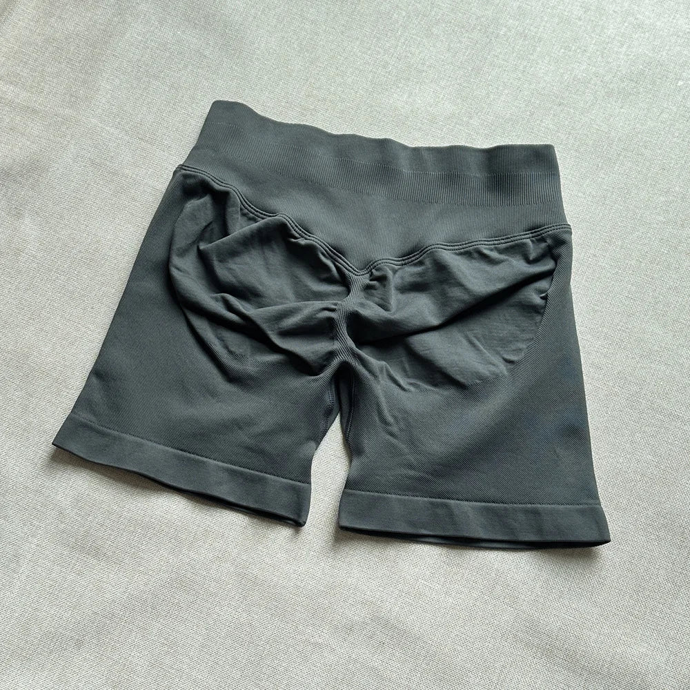 Impact Shorts 4.5" Women Yoga Shorts Seamless Low Waist Scrunch Bum Gym Leggings Workout Stretch Fitness Sports Shorts