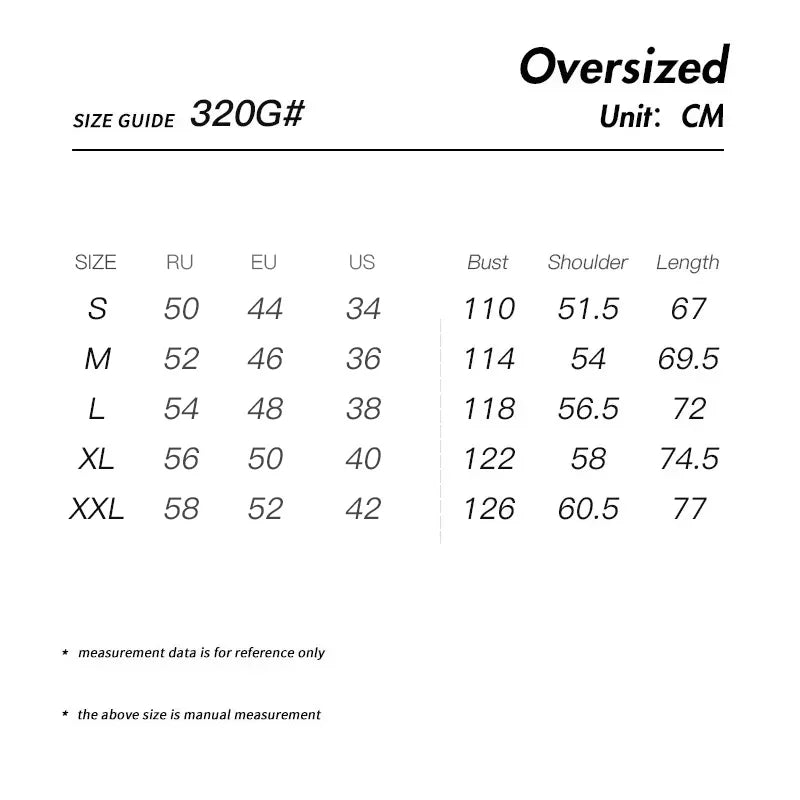 Heavy Cotton Oversized Loose Men T-shirt