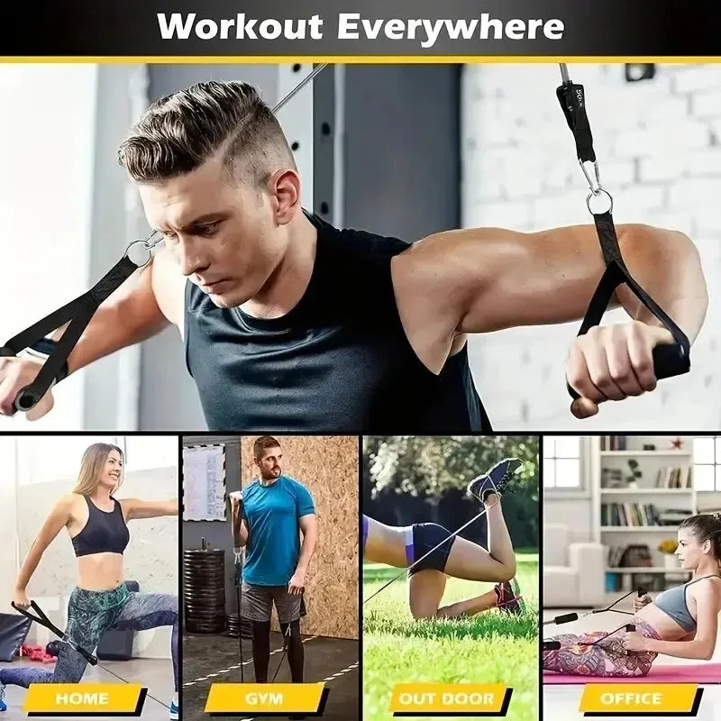 11 Piece Set Of Fitness Tension Rope