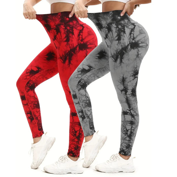 Easy 2 Pieces Tie-Dye High Waisted