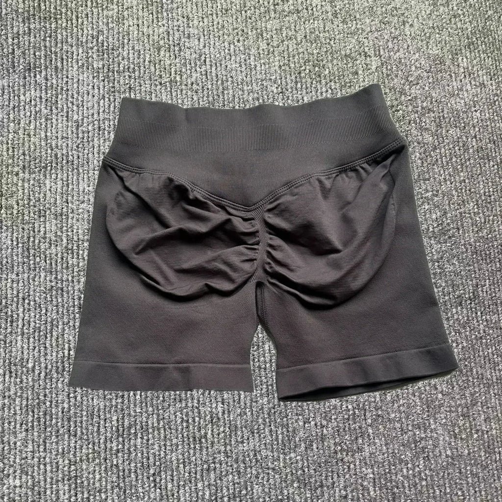 Impact Shorts 4.5" Women Yoga Shorts Seamless Low Waist Scrunch Bum Gym Leggings Workout Stretch Fitness Sports Shorts