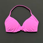 EASYFIT Strappy Bra Gym Top Women High Support Thin Strap Halter Sports Seamless Bras Scrunch Push-up Workout Yoga Tank Tops