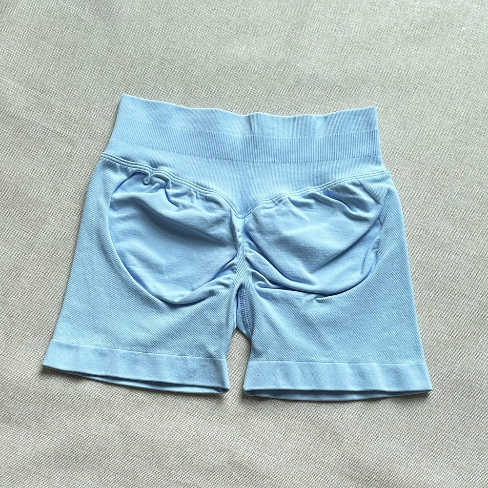 Impact Shorts 4.5" Women Yoga Shorts Seamless Low Waist Scrunch Bum Gym Leggings Workout Stretch Fitness Sports Shorts