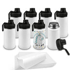 BPA-Free Sports Water Stainless Steel Water Bottle Durable Portable Drinking Bottle for Gym Yoga Cycling