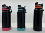 Sport Insulated Stainless Steel Bottle with Straw Hydration for Athletes Fitness Enthusiasts Keeps Drinks Cold