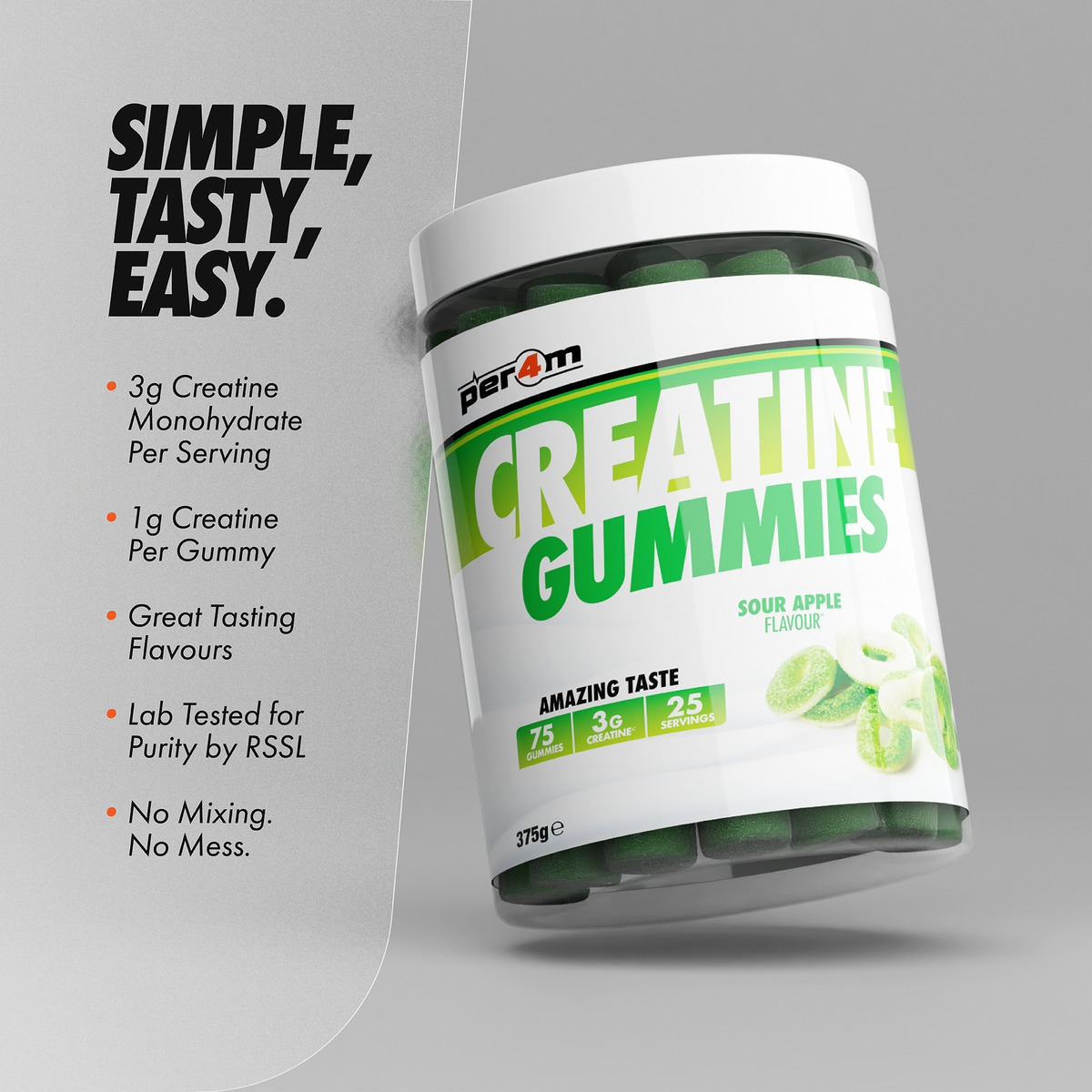 Per4m Creatine Gummies 25 Servings